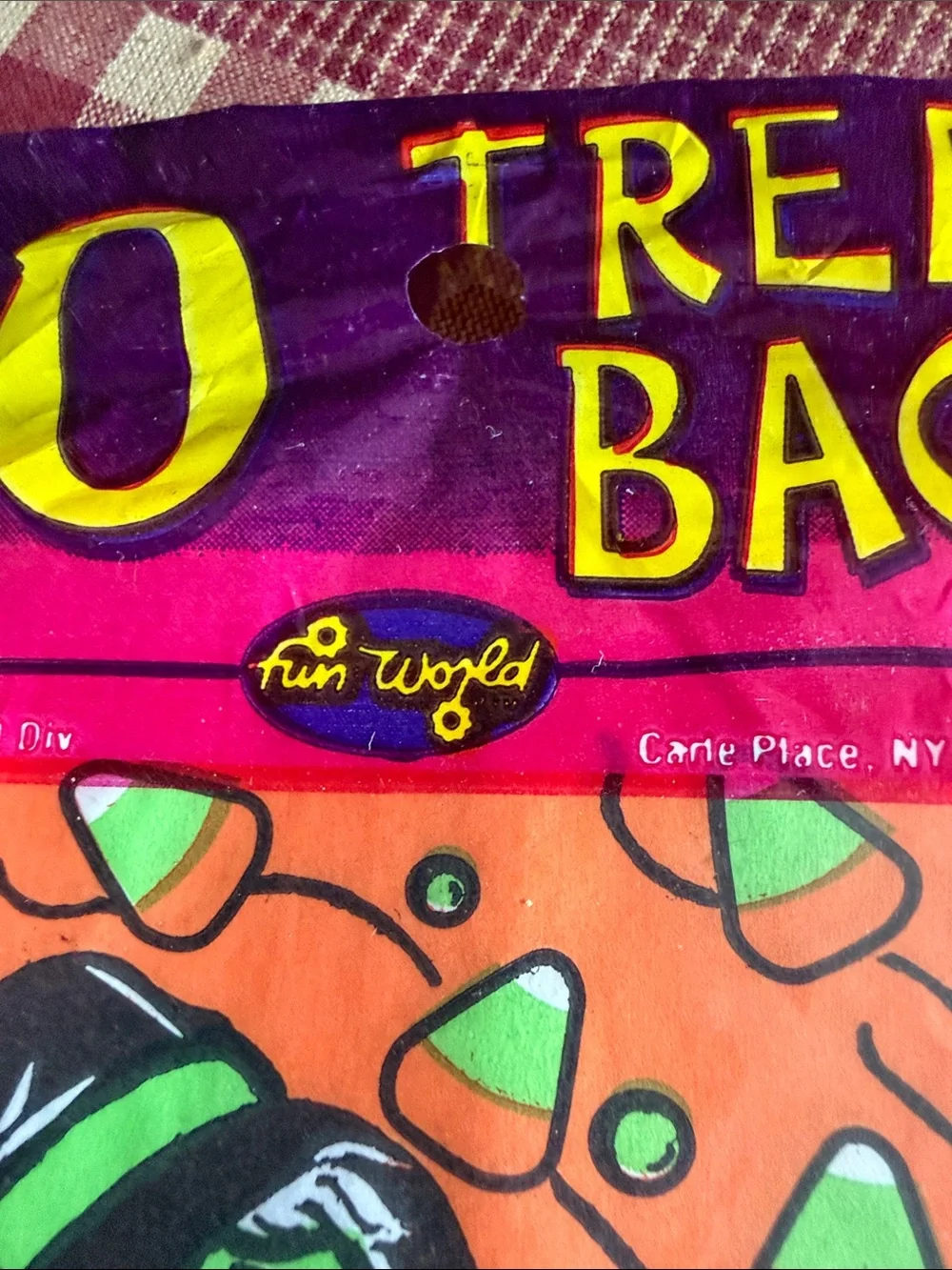 Fun World Halloween Treat Bags - Orange & Black (2 Packs of 40)